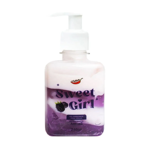 GHV_1 Sweet Girl Gel Hidratante Beijável com Sabor de Fruta 240g Chillies