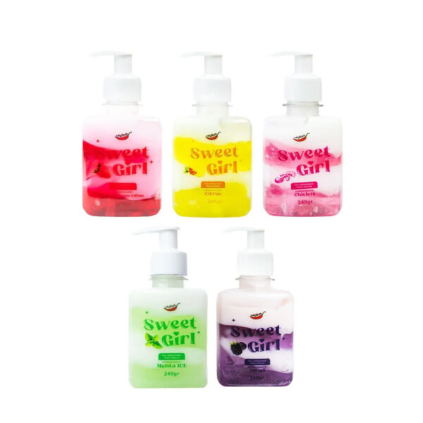 GHV_2-1 Sweet Girl Gel Hidratante Beijável com Sabor de Fruta 240g Chillies