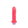 Prótese Realística com Veia e Vibro 15 x 4cm Linha Color Pau Brasil