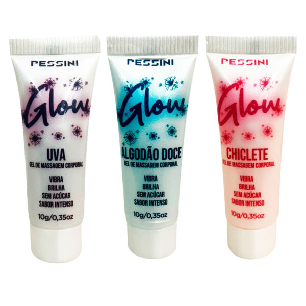Glow_4-1 Glow Vibrador LĂquido com Glitter 10g Pessini