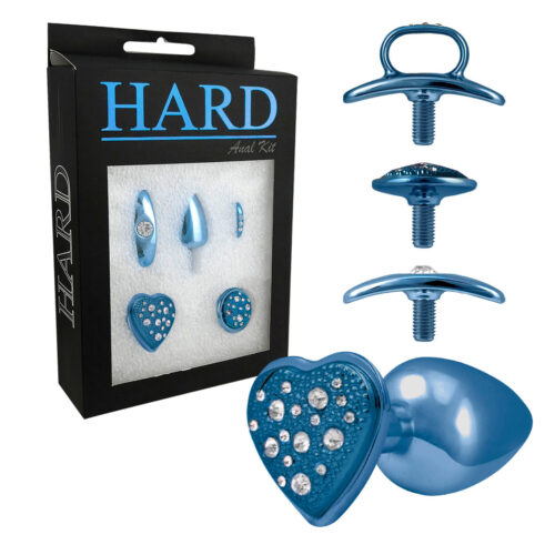 HA132KA_1 Anal Kit Plug com Base Removível 3,3 x 4,9 cm Hard