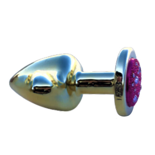 Less Plug Anal G Dourado com Pedra Cravejada Hard