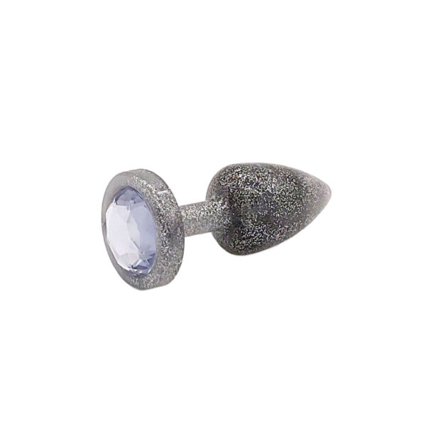 Plug Anal Glitter com Pedra Colorida Linha Less Hard
