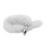 Plug Anal com Rabo Branco Linha Less Hard