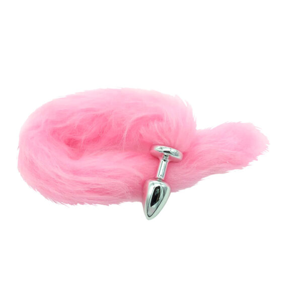 Plug Anal com Rabo Rosa Linha Less Hard