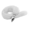 Plug Anal com Rabo Branco Linha Less Hard