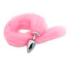 Plug Anal com Rabo Rosa Linha Less Hard
