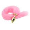 Plug Anal com Rabo Rosa Linha Less Hard