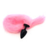 Plug Anal com Rabo Rosa Linha Less Hard