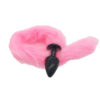Plug Anal com Rabo Rosa Linha Less Hard