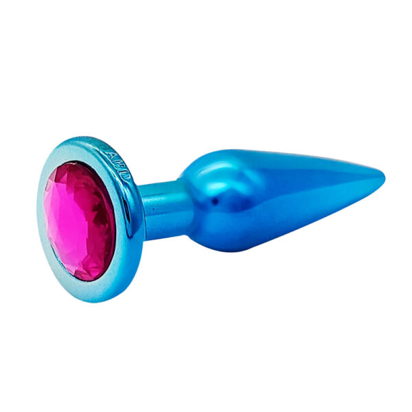 Plug Anal Slim com Pedra Colorida Hard