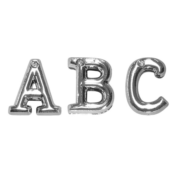 HA180CC_1-1 Letras Cromada com Strass para Personalização Hard