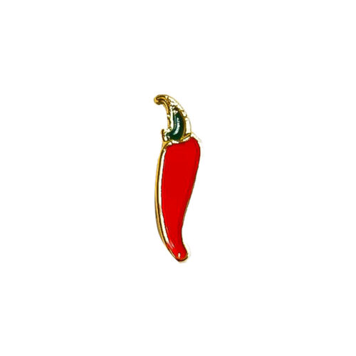 HA180DPM_1 Charm Formato Pimentinha Dourado para Personalização Hard