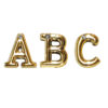 HA180D_1-2 Letras Dourado com Strass para Personalização Hard