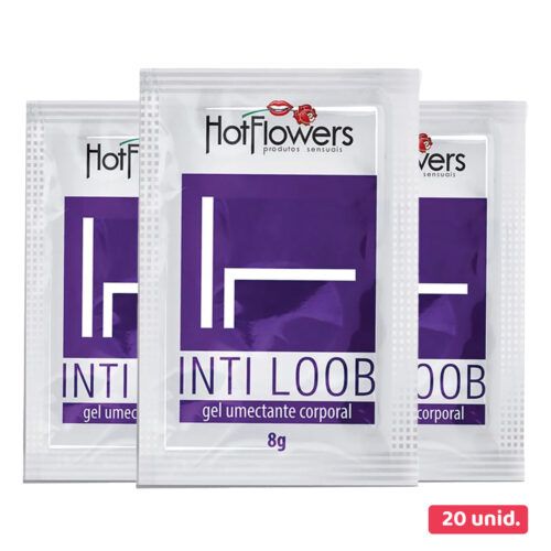 HC118-K20 Kit Gel Lubrificante Unissex Inti Loob sachê 8g com 20 unidades Hot Flowers