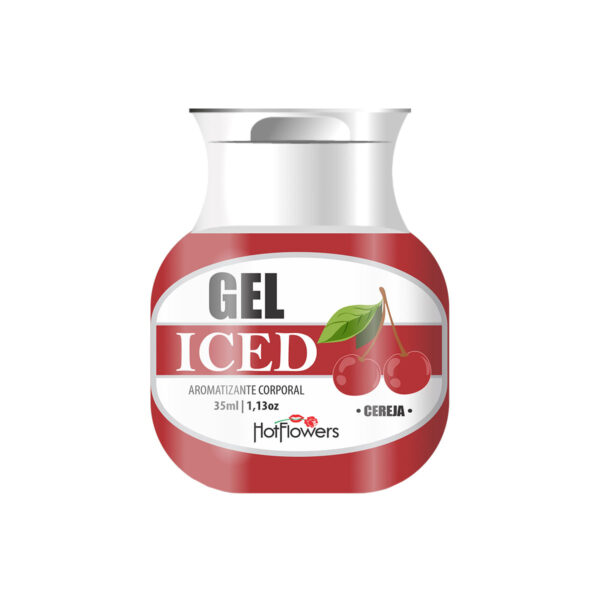 Gel Aromatizado Iced Cereja 35ml Hot Flowers - Sevensexshop