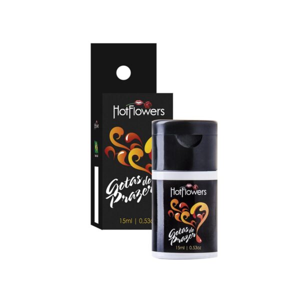 HC363_1 Gotas do Prazer Ăleo de Massagem 15ml Hot Flowers - Sevensexshop