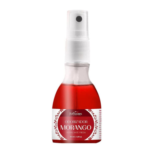 HC417-Morango_1 Odorizador Morango 50ml Hot Flowers - Sevensexshop