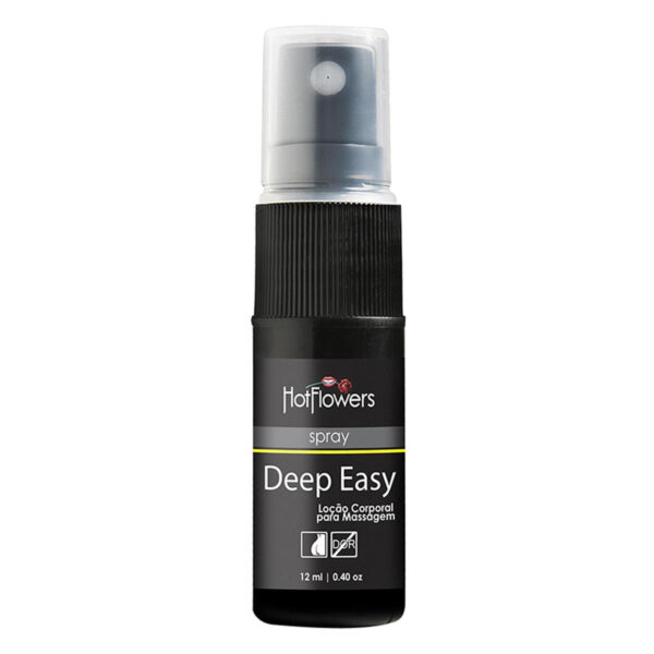 HC447_1 Deep Easy Loção Corporal para Massagem em Spray 12ml Hot Flowers - Sevensexshop