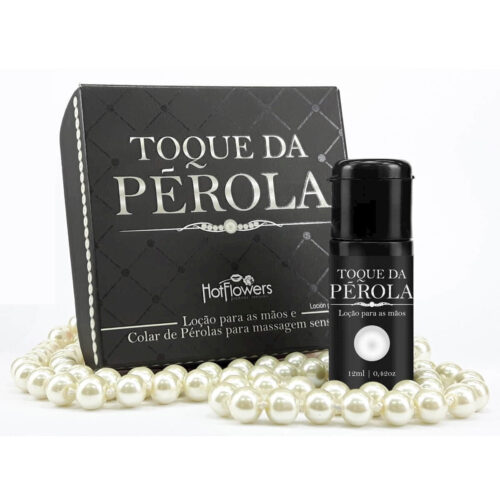 HC597_1 Toque da Pérola Loção e Colar de Pérolas para Massagem Sensual Hot Flowers