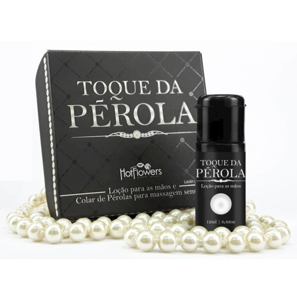 HC597_1 Toque da Pérola Loção e Colar de Pérolas para Massagem Sensual Hot Flowers