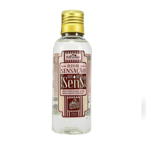HC602_1 Sens Óleo Hidratante para Massagem Sensual de Sensação 120ml Hot Flowers