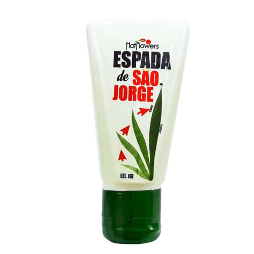HC619_1 Gel Estimulante Espada de São Jorge 15g Linha Brasileirinhos Hot Flowers