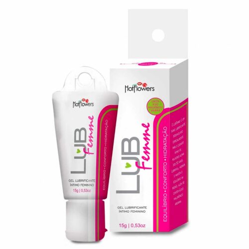 HC674_1 LubFemme Gel Lubrificante Íntimo Feminino 15g Hot Flowers