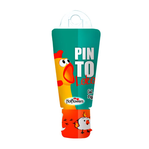 Pinto Loko Gel Estimulante Masculino que Esquenta 15g Linha Brasileirinhos Hot Flowers
