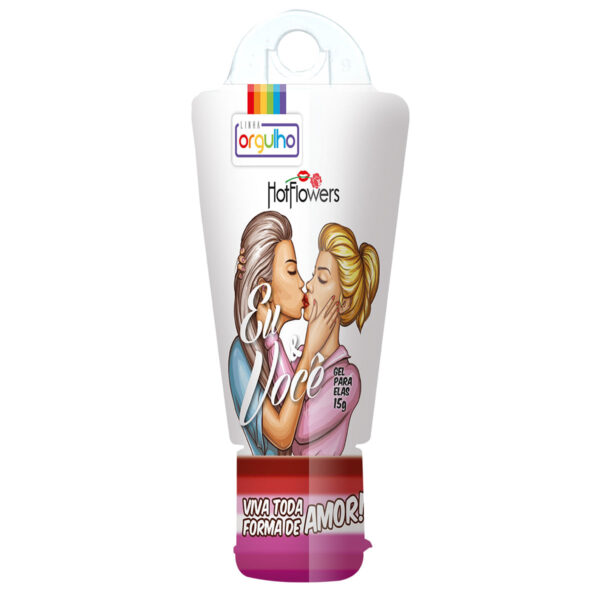 HC700_1 Eu & VocĂȘ Gel para Massagem Feminina 15g Hot Flowers