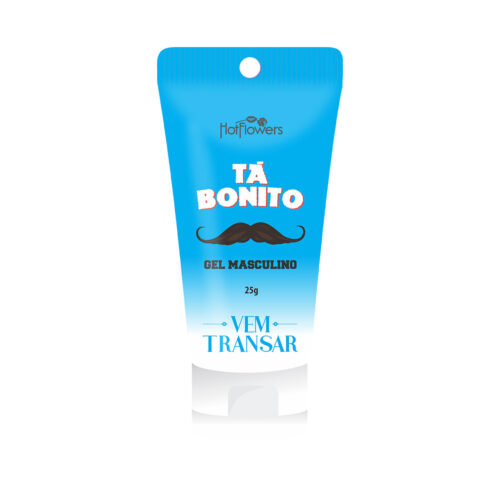 HC723-Menta_1 Tá Bonito Gel Masculino 25g Linha Vem Transar Hot Flowers