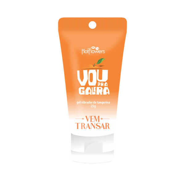 Vou pra Galera Gel Vibrador Hidratante Corporal 25g Linha Vem Transar Hot Flowers