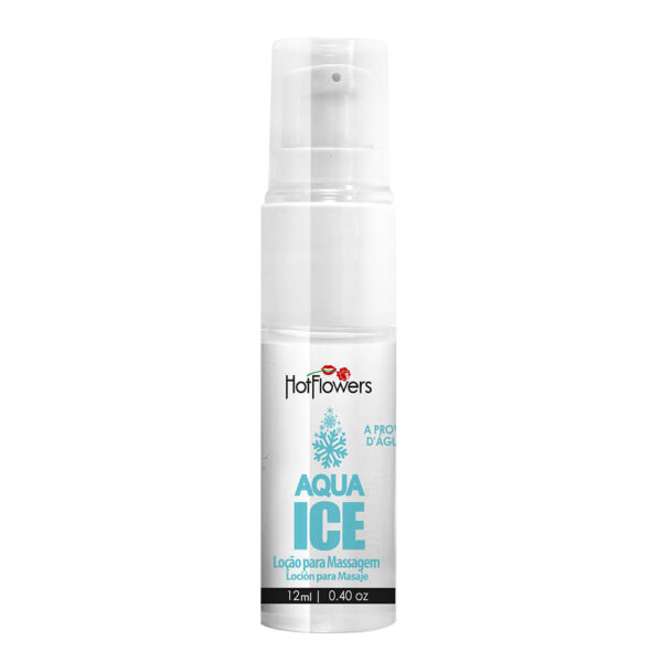 Aqua Ice Loção para Massagem com Silicone 12ml Hot Flowers