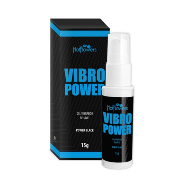 HC748-Power-Black_1 Vibro Power Gel Vibrador Beijável 15g Hot Flowers