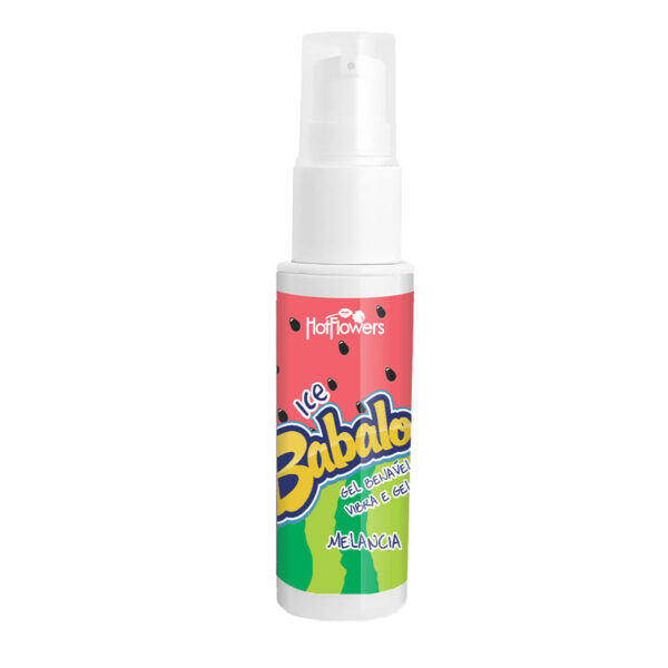 Babaloo Ice Gel Beijável Vibra e Gela 15g Hot Flowers