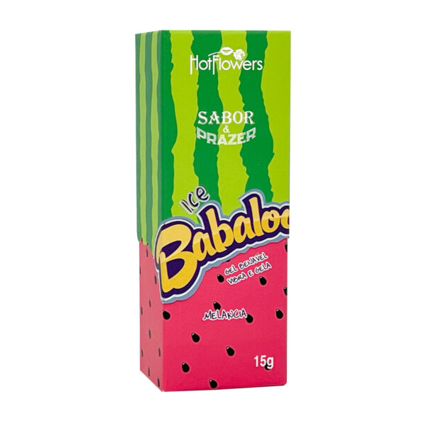 Babaloo Ice Gel Beijável Vibra e Gela 15g Hot Flowers
