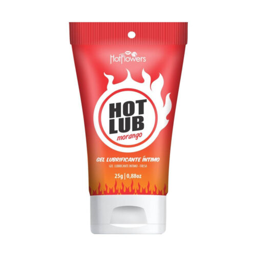 Hot Lub Gel Deslizante Beijável Morango 25g Hot Flowers