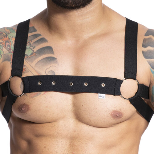 HE011_1 Harness Elástico com Metal SD Clothing