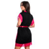 Robe Manga Curta em Microdry com Detalhes Rendados Hot Love