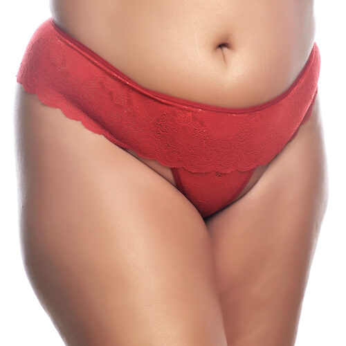 HL060-U-Vermelho_1 Calcinha Tailandesa Plus em Renda com Pérolas Hot Love