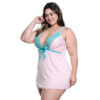 Camisola Plus com Fita em Cetim Hot Love
