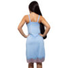 HL375-G-Azul-com-Rose_3 Camisola Amamentação com Detalhes em Renda Bicolor Hot Love