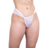 HL525-Branca_1 Calcinha Fio com Detalhes em Renda Hot Love