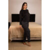 HL527-P-Preto_1 Pijama Longo Frio Bolso Hot Love