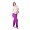 HL538-P-Nude-com-Lilas_2-2 Pijama Longo Liso Coleção Inverno Hot Love