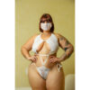 HL555_3 Fantasia Médica Plus Size Hot Love