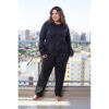 HL571-46-Preto_1 Pijama Longo Estampado Plus Hot Love