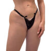 HL583-M-Preto_1 Calcinha 3 Corações com Pingente Hot Love