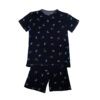 HL604-P-Marinho_1 Pijama Curto Infantil Masculino Estampado Hot Love