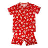 HL606-M-Marsala_1 Pijama Curto Infantil Feminino Estampado Hot Love